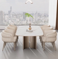 Chaises de salle à manger de style italien moderne et luxueux avec accoudoirs et dossiers souples pour la maison, le maquillage, la réception d'hôtel, la salle à manger