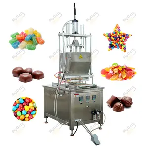 Gummy Bear Mixer Extruderen Gemakkelijk Operationele Platte Lolly Hard Soft Snoep Schimmel Depositor Voedsel Machine
