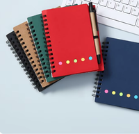 Carnet de notes A4 à spirale avec couverture souple, idéal pour l'école, promotion 2026
