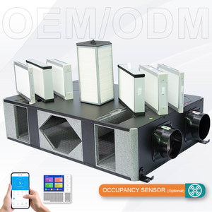 Ventilateur de récupération d'énergie à structure EPP avec fonctionnement silencieux de 26 dB, capteur de CO2 et PM2.5, système de ventilation intelligent pour la maison - Product Image 1