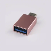Venta caliente tipo C OTG adaptador IOS macho a USB 3,0 a tipo hembra OTG adaptador para iPhone teléfono móvil Salida de CA