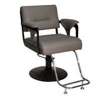 Fauteuil de Salon de Coiffure Hydraulique Robuste et Tendance, Pivotant à 360°, Inclinable et Réglable, Écologique, pour Salon de Beauté ou Salon