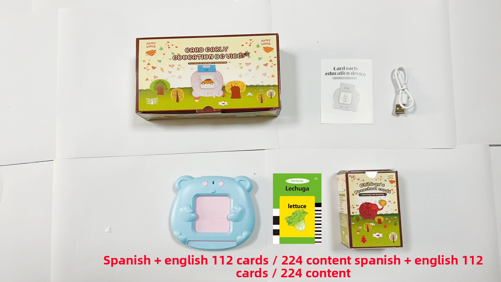 Bear Baby [Bleu] 112 cartes (224 contenus) [Espagnol