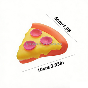 Squeezza Pizza Squishy Fidget Soft Squish Stress Pizza Slice Stress Ball Blind Box <b>for</b> Kids <b>Adults</b> <b>Anxiety</b> Relief <b>Toy</b> - Product Image 4