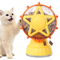 Jouet d'entraînement pour animaux de compagnie Ferris Wheel Pet IQ 360 °   Jouet interactif rotatif pour chat avec ventouse et distributeur de friandises