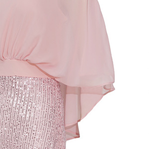 Vestido de noche de chifón con mangas de murciélago y pedrería pesada para mujer africana de <span class=keywords><strong>Kayat</strong></span> Supply - Product Image 5