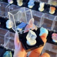 Boîte de spécimens de cristaux naturels en gros : rubis, améthyste, corail, agate druzy, azurite, malachite, pyrite, tourmaline – Cadeau idéal