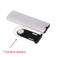 Control Remoto Inalámbrico RF 433MHz de Largo Alcance para Hogar Inteligente, 9 Botones, Color Plata y Negro, Código de Aprendizaje Universal, Metálico, 10m