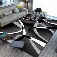 Tapis de luxe rectangulaire à motif géométrique nordique personnalisé pour salon, chambre et chevet