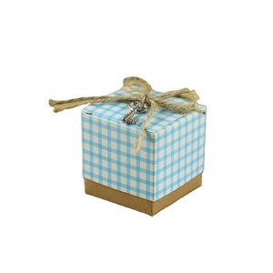 Plaid Square <strong>Party</strong> <strong>Favors</strong> Paper Box Packaging <strong>Baby</strong> <strong>Shower</strong> <strong>Favors</strong> - Product Image 3