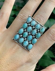 Bague Larimar en argent massif 925, bijoux de Designer Unique, offre spéciale - Product Image 1