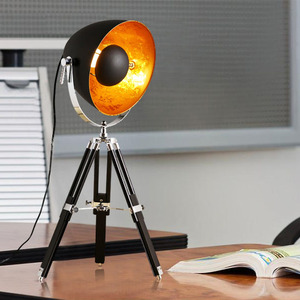 Mỹ Retro Sắt Làm Việc Văn Phòng Chảo Chân Máy Dọc Bàn Công Nghiệp Đèn Sàn Trong Nhà Hiện Đại - Product Image 2