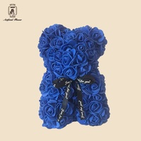 Regalo de San Valentín 2026 para Parejas, Osos de Peluche con Rosas de Tacto Natural en Caja de Flores de Plástico para Mujeres