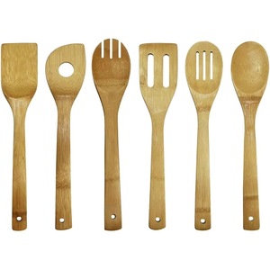 ชุดอุปกรณ์ครัวไม้ไผ่ 7 ชิ้น ช้อน ตะหลิว ไม่ติดกระทะ อุปกรณ์ทำอาหาร - Product Image 3
