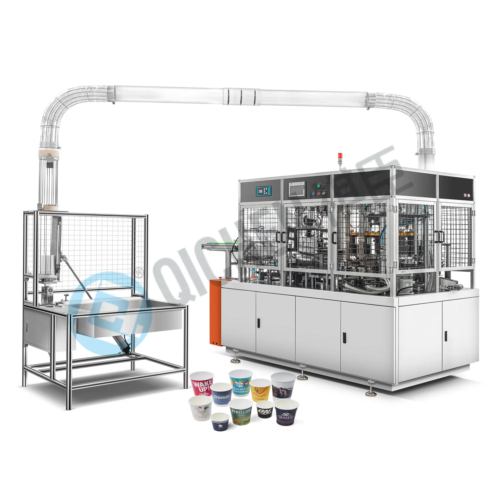 KBM 120-150pcs/min Qichenコーヒーと紅茶用の高速紙コップ製造機価格