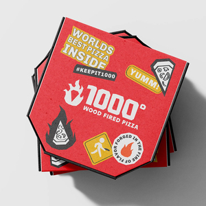Cajas de embalaje de cartón para pizza y sushi con impresión personalizada al por mayor Logotipo de <span class=keywords><strong>7</strong></span> a 20 pulgadas 10 pulgadas 12 pulgadas 16 pulgadas 18 pulgadas opciones - Product Image 3