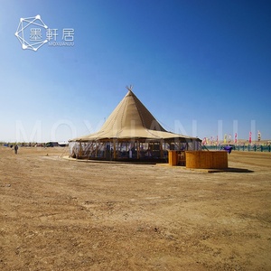 Tiendas de campaña grandes al aire libre Safari Tipi Cone con pared de vidrio en <span class=keywords><strong>el</strong></span> desierto - Product Image 2