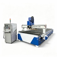 Boîte de vitesses pour routeur de gravure CNC haute vitesse avec commande Syntec et changement automatique d'outil (ATC) pour la découpe industrielle de panneaux composites en aluminium
