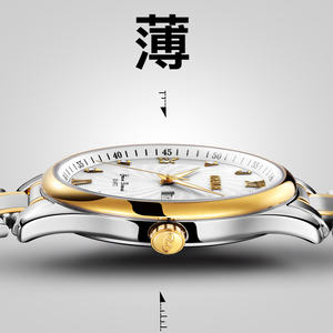 Montre à quartz de luxe pour homme, tendance et élégante, très vendue, boîtier en alliage de 40 mm, résistante à l'eau, aiguilles lumineuses, bracelet en acier de 40 mm - Product Image 3