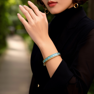 BBBA-04211 SmileJoyas Bracelets géométriques élégants et stylés en acier inoxydable 316L plaqué or pour femmes, cadeau idéal - Product Image 3