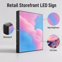 Écran LED extérieur P3.91, étanche IP65, haute luminosité, affichage couleur intégrale, panneau LED pour magasin de détail, devanture de magasin