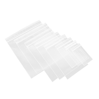 Sac auto-obturant en plastique polyéthylène transparent personnalisé stockage de vêtements sac à fermeture éclair emballage