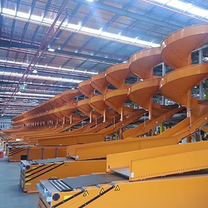 Truelisort Nieuwe RVS Verstelbare Spirale Zwaartekrachtbaan Transportband Handvat Gemakkelijk Multifunctioneel voor Postsortering Retail - Product Image 1