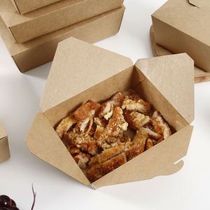 Boîtes alimentaires jetables en papier kraft pour <span class=keywords><strong>livraison</strong></span> et plats à emporter – Idéales pour frites et <span class=keywords><strong>fast</strong></span>-<span class=keywords><strong>food</strong></span> - Product Image 2