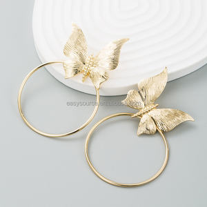 RE6035 Mode Schmetterling Ohrringe für Hochzeit Vintage Ohrring Braut schmuck - Product Image 1