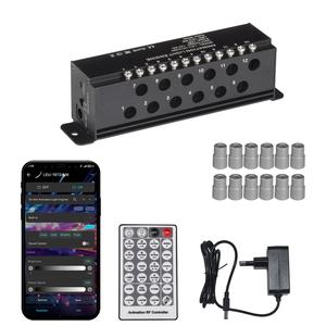 Motore Luminoso per Animazioni 12W con Controllo Tramite App Mobile, Sorgente Luminosa a Fibra Ottica a LED Bianchi a 12 Porte per Effetto Stelle Cadenti su Soffitti Stellati - Product Image 2