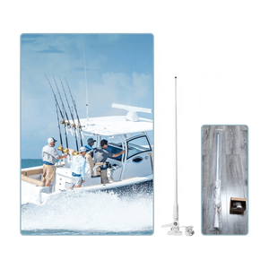 Antenne de communication marine longue portée omnidirectionnelle VHF/UHF MRF105VAIS 156-163MHz 162MHz 400-470MHz 4dBi pour bateau avec PL259 - Product Image 1