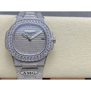 Reloj de Pulsera de Cuarzo de Lujo para Hombre, Resistente al Agua, Diseño Cuadrado con Diamantes, Correa de Acero Inoxidable de 22 mm, Diseño Ejecutivo - Product Image 3