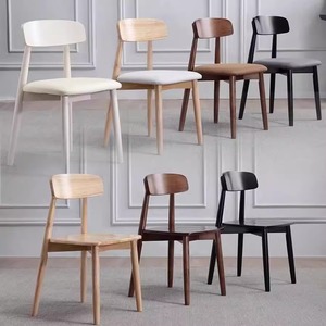 Sedia in <span class=keywords><strong>Legno</strong></span> Massello Stile Nordico Moderno Color Crema per Sala da Pranzo, Studio o Soggiorno, Include Sgabello <span class=keywords><strong>Bianco</strong></span> - Product Image 3