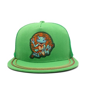 Custom 5 Panel Embroidery Woven Logo <b>Flat</b> Brim Mesh Velour Unisex Snapback Trucker <b>Hat</b> Fashionable Sporty Oxford Rubber Logo - Product Image 1