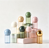 Vente en gros de cosmétiques 2016, flacon d'huile essentielle en verre sphérique en forme de champignon de 1 ml, 2 ml, 3 ml, 5 ml