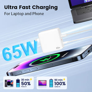 Schitec OEM 65W Gan Charger Super Speed <b>EU</b> AU <b>UK</b> US <b>Plug</b> Fast Charging Wall Laptop Charger for Laptop and Other Mobile Device - Product Image 5