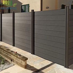 Panneaux <span class=keywords><strong>de</strong></span> clôture en composite WPC couleur sable pour extérieur, clôture <span class=keywords><strong>de</strong></span> <span class=keywords><strong>jardin</strong></span> pour l'intimité, porte en composite WPC, composite bois-plastique - Product Image 2