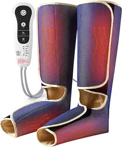 Air Compression Massage Machine Circulation Exerciser Full Shiatsu Heating Pressure Health Care Leg Massager