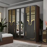 Ensemble de Chambre à Coucher Complet Moderne, Grand Lit Double en Bois, Mobilier de Maison de Luxe