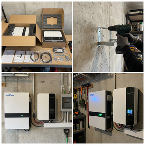 Système de stockage d'énergie solaire <span class=keywords><strong>Growatt</strong></span> pour installation autonome, onduleur 5000W hors réseau, batterie murale LiFePO4 10KWh 240VAC USA - Product Image 2