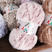 Fil à crocheter en fourrure de marque SKC, 100 % polyester teint, texturé fantaisie, haute ténacité, antibactérien, écologique, pour tricot à la main
