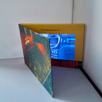 Boîtier original en lin avec couverture rigide, carte de vœux professionnelle, pour Album vidéo, écran LCD IPS, 4.3/5/7/10.1 pouces