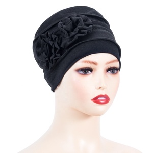 Turban de <span class=keywords><strong>chimio</strong></span> Vintage à volants, <span class=keywords><strong>bandeau</strong></span>, écharpe, bonnet, chapeau pour les patients diabétiques - Product Image 5