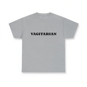 T-shirt Vagitarian unisex con scollo rotondo e maniche corte, maglietta promozionale per adulti - Product Image 3