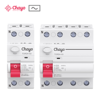 Disjoncteur différentiel de type AC RCD 6kA, 30mA 40A 63A 230V/400V pour application résidentielle et commerciale, protection contre les fuites Chayo