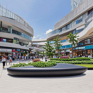 Banco <span class=keywords><strong>de</strong></span> Patio Grande para Plantar Árboles, Asiento <span class=keywords><strong>de</strong></span> Hormigón Transparente UHPC GRC, Muebles <span class=keywords><strong>de</strong></span> Exterior Modernos, Ecológicos y Resistentes al Agua para Parques y Gimnasios - Product Image 3