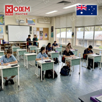 MINYI BRUNO Australie : Personnalisation de bureaux scolaires pour ensemble table et chaise d'étudiant, ensemble de bureau et siège d'étudiant