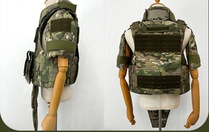 Chaleco Táctico de Seguridad Blindado con Sistema Molle Completo, Resistente al Fuego, Camuflaje, Liberación Rápida, Protección Total 1000D con Placa - Product Image 4
