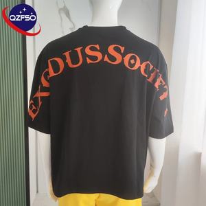 Qzfso เสื้อยืดผ้าฝ้ายพิมพ์ลายกราฟิกพิมพ์ลายกรดดีทีจีเสื้อยืดกราฟิกสำหรับซัก - Product Image 2