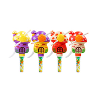 Lampes en forme de maison champignon au design de dessin animé, bonbons durs en plastique, jouets promotionnels pour garçons, cadeaux